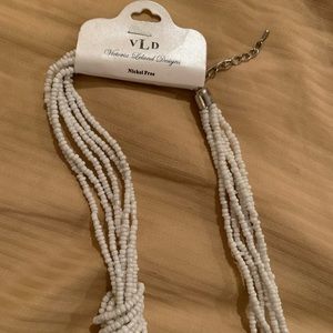 White Beaded Necklace